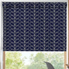 Orla Kiely Linear Stem Made to Measure Blackout Roller Blind Navy Whale