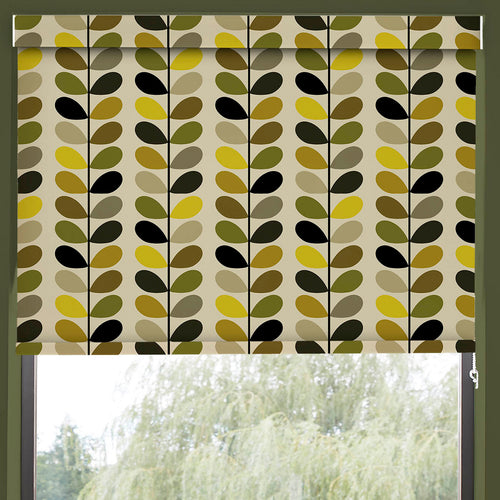 Orla Kiely Multi Stem Translucent Made to Measure Roller Blind Yellow