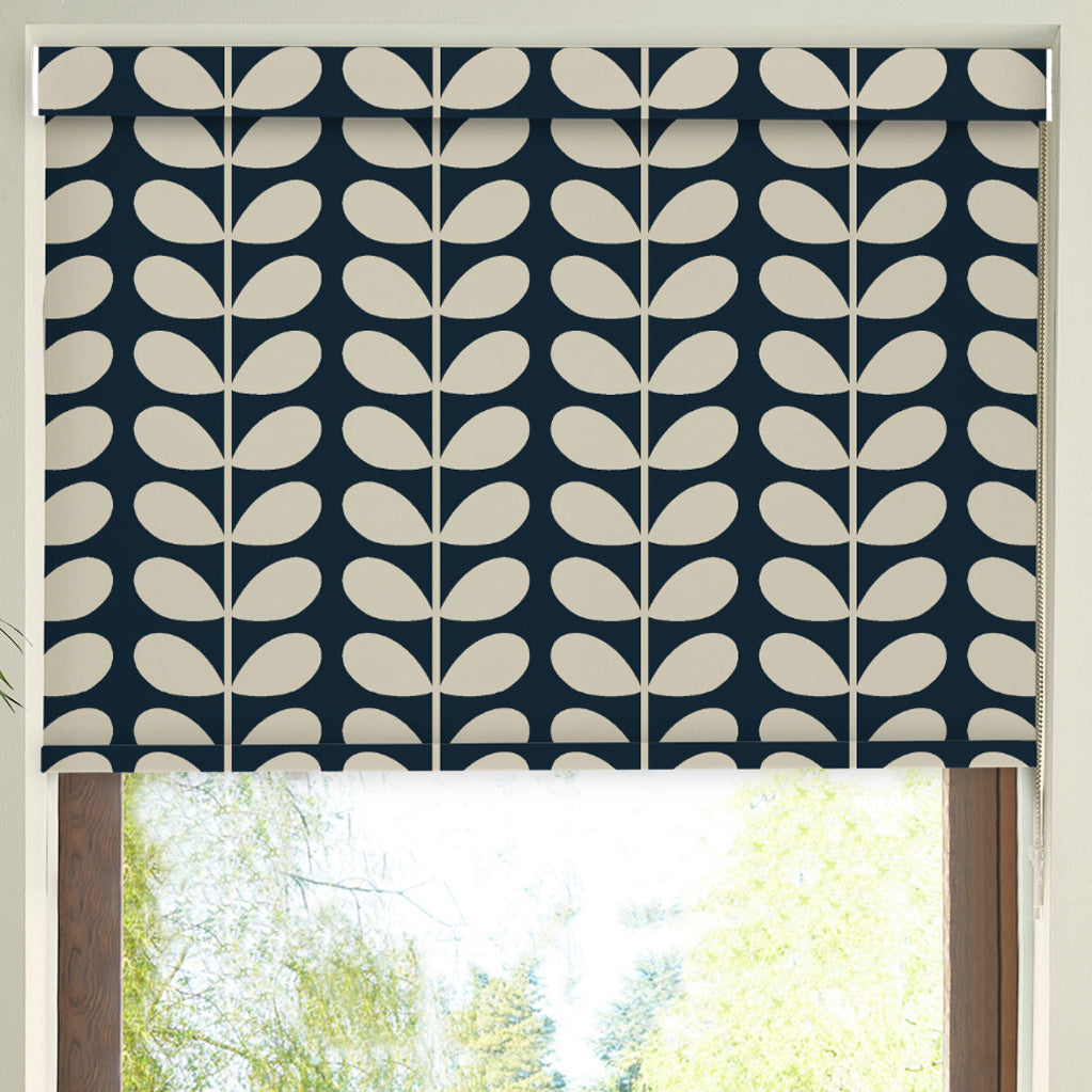 Orla Kiely Solid Stem Translucent Made to Measure Roller Blind Whale