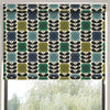 Orla Kiely Spot Flower Stem Made to Measure Blackout Roller Blind Blue Green