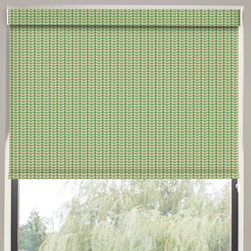 Orla Kiely Tiny Stem Made to Measure Blackout Roller Blind Duckegg