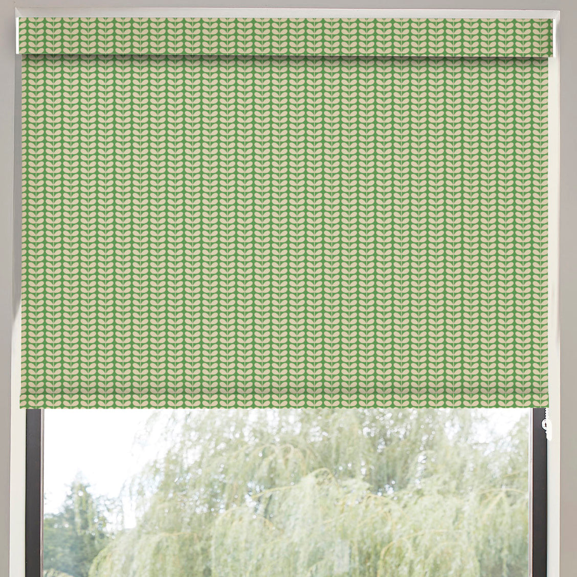 Orla Kiely Tiny Stem Translucent Made to Measure Roller Blind Green