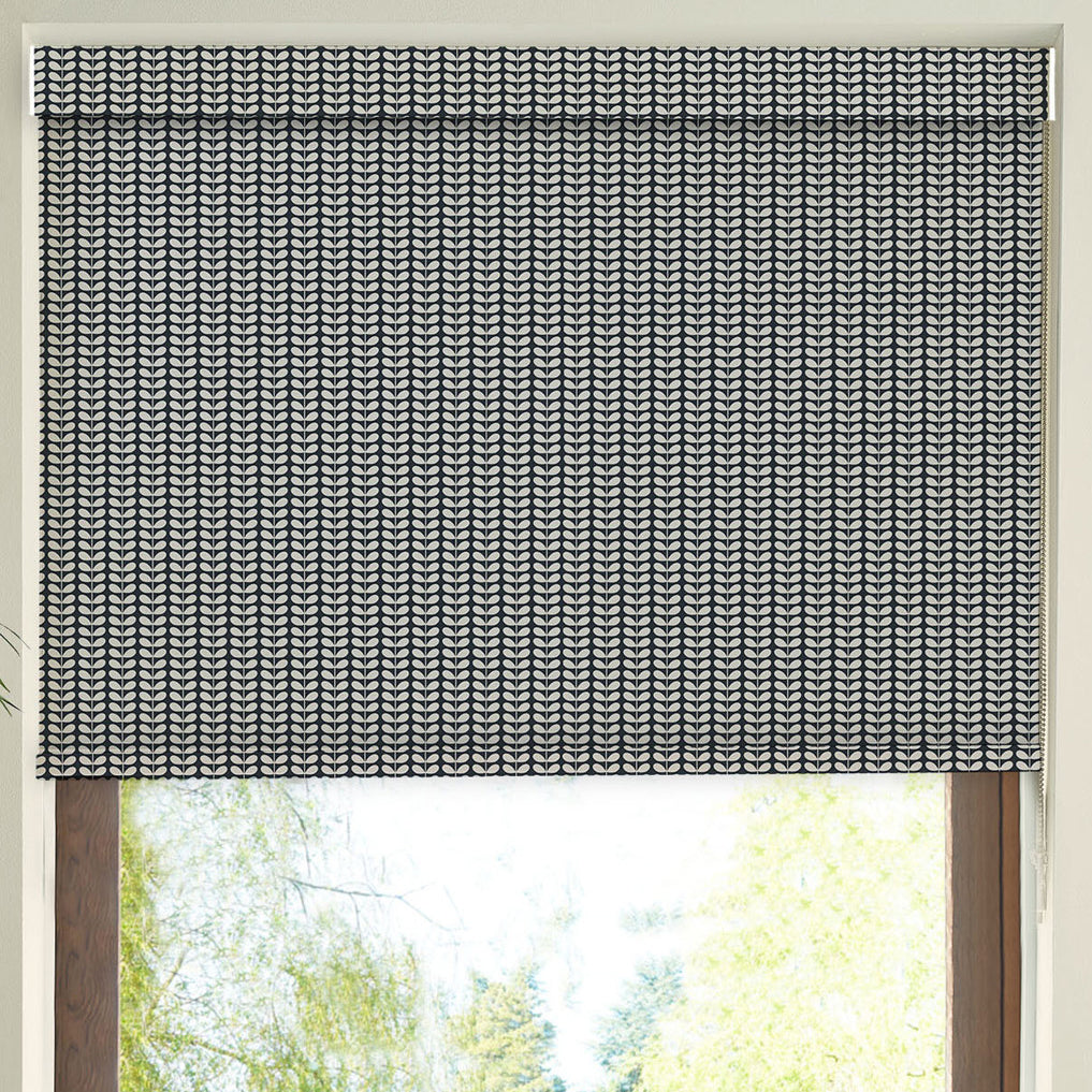 Orla Kiely Tiny Stem Made to Measure Blackout Roller Blind Whale