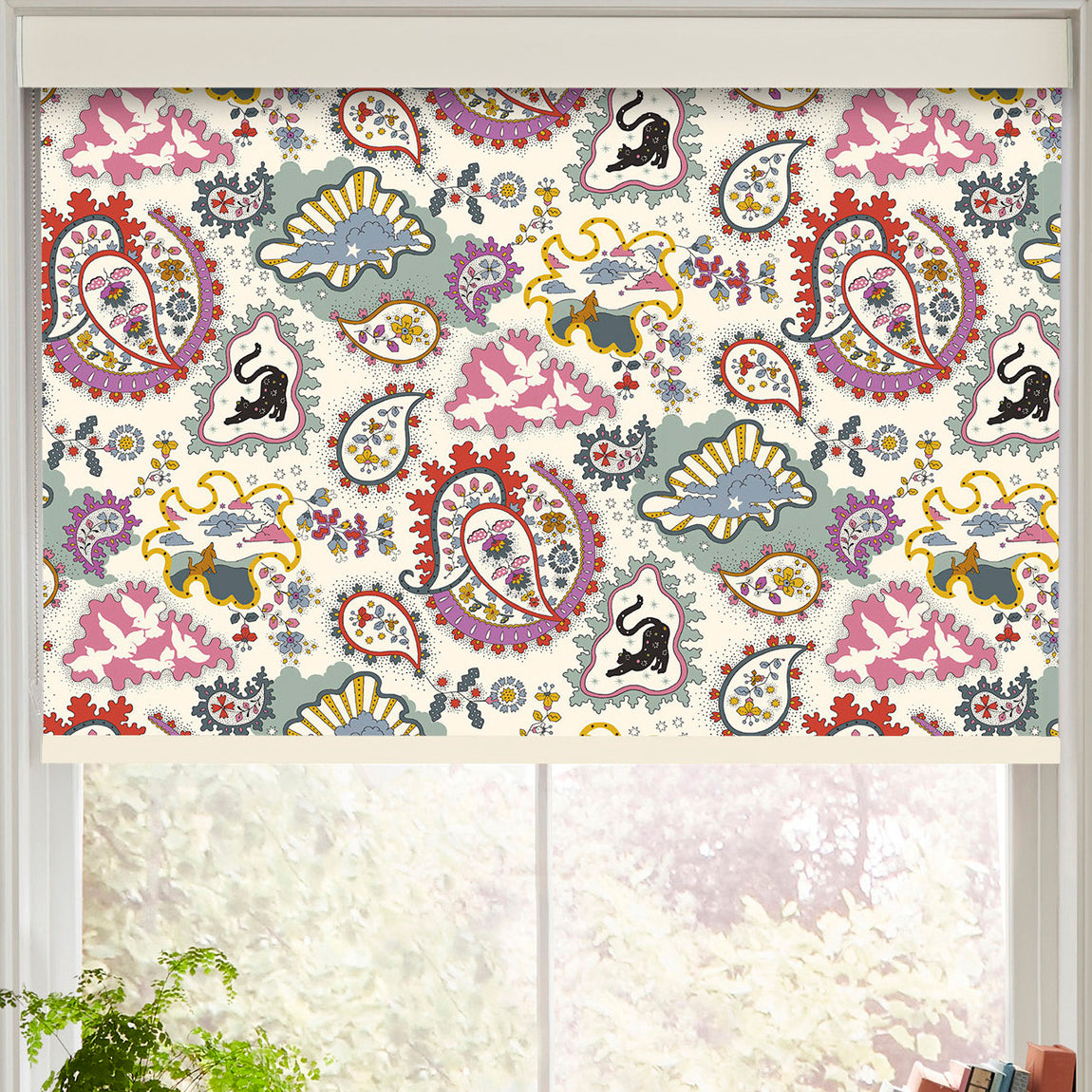 Cath Kidston Paisley Made to Measure Blackout Roller Blind Multi