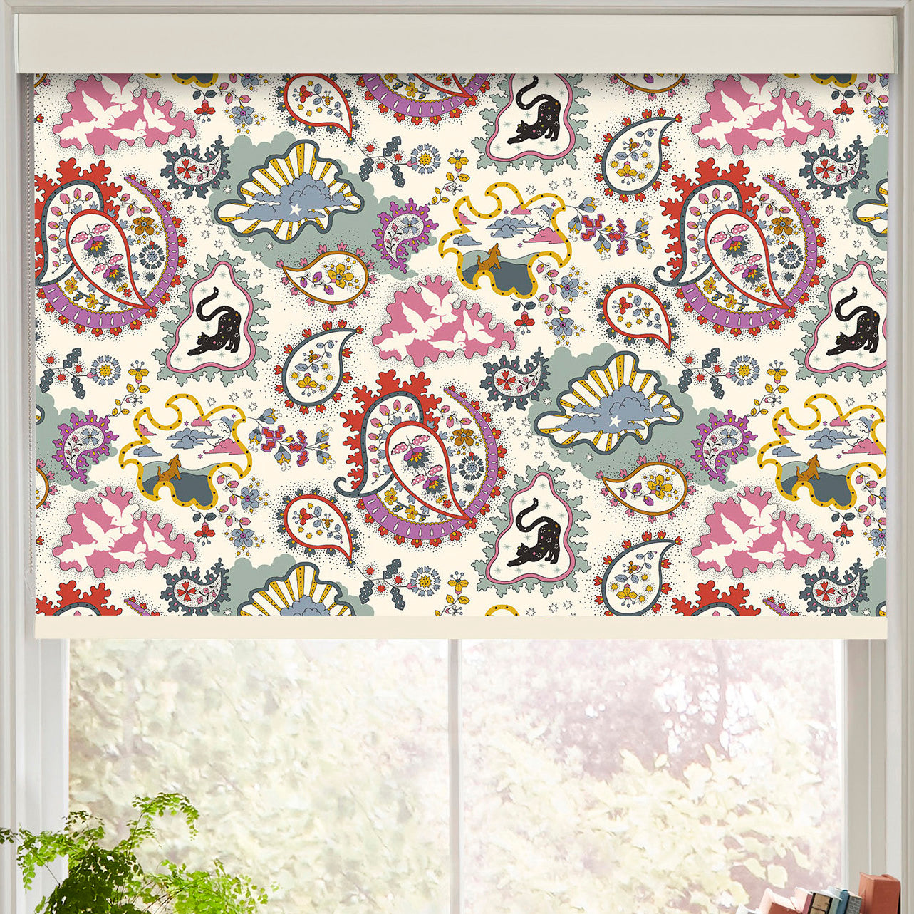 Cath Kidston Paisley Made to Measure Roller Blind Multi