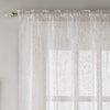 Pandora Slot Top Ready Made Single Voile Curtain White