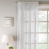 Pandora Slot Top Ready Made Single Voile Curtain White