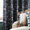 Cath Kidston Paper Birds Ready Made Eyelet Blackout Curtains Nightshadow Blue
