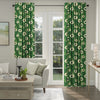 ANTE DECOR Seville Printed Cotton Made To Measure Curtains Emerald