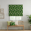 ANTE DECOR Seville Printed Cotton Made To Measure Roman Blind Emerald