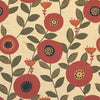 ANTE DECOR Seville Printed Cotton Made To Measure Roman Blind Burnt Umber