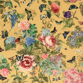 Carrie Neely Paradise Velvet Fabric Gold