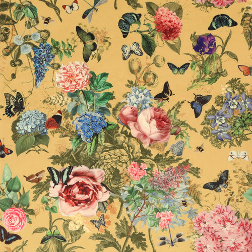 Carrie Neely Paradise Velvet Fabric Gold