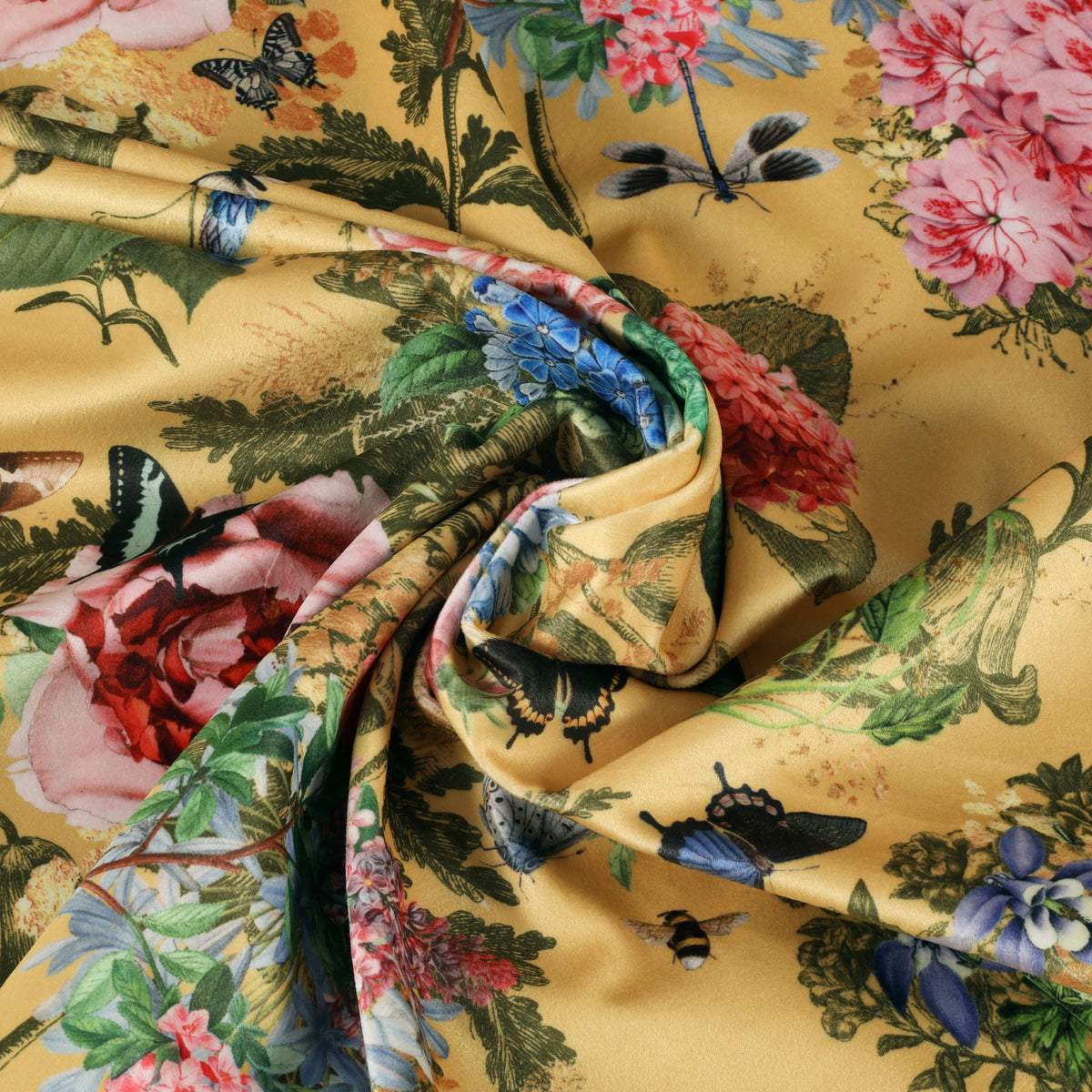 Carrie Neely Paradise Velvet Made To Measure Curtains Gold