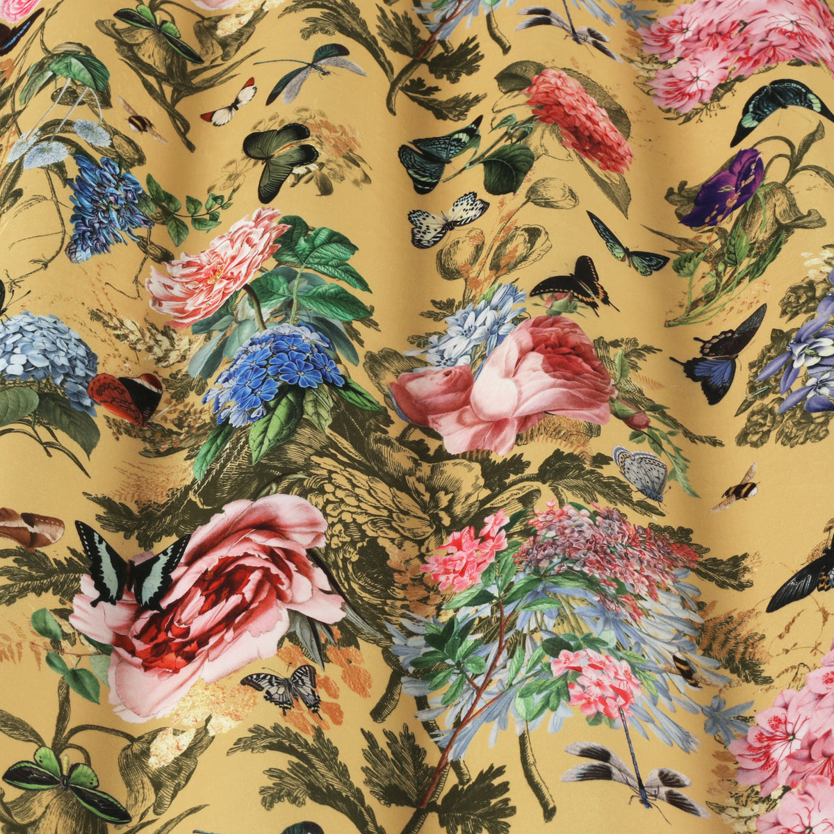 Carrie Neely Paradise Velvet Made To Measure Curtains Gold