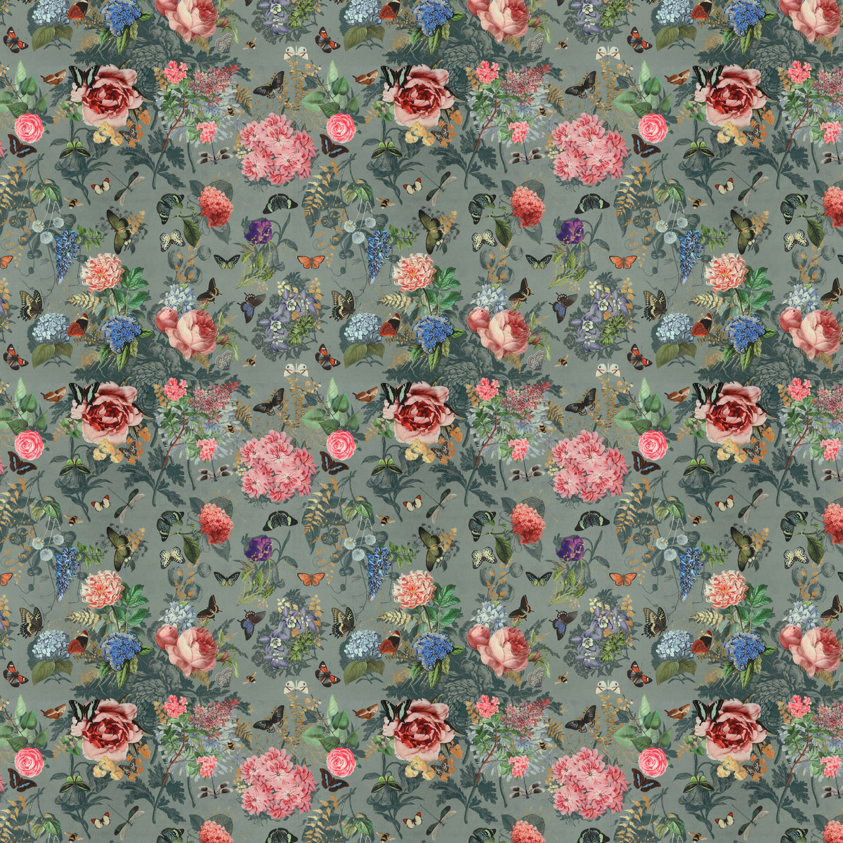 Carrie Neely Paradise Velvet Fabric Tiffany