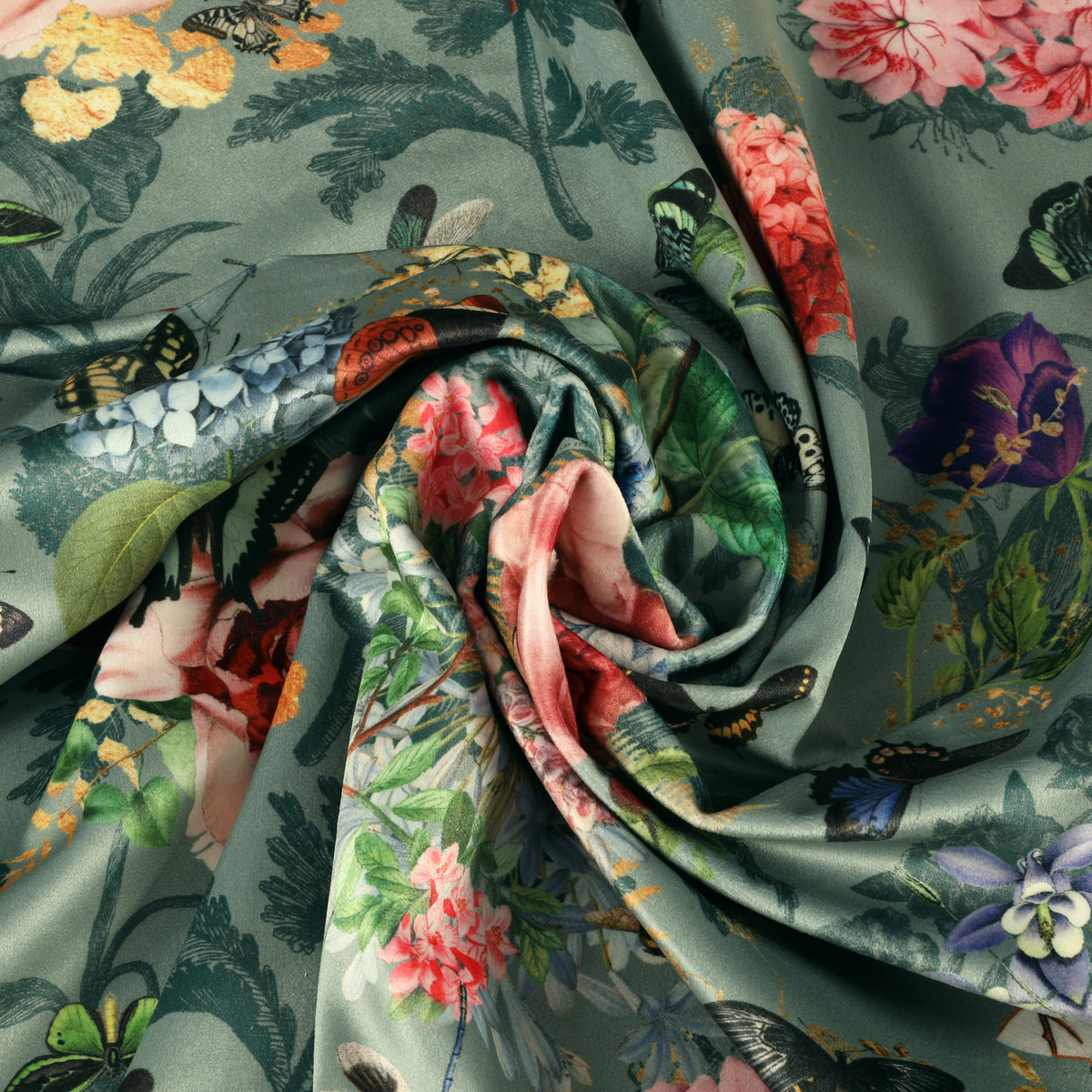 Carrie Neely Paradise Velvet Made To Measure Curtains Tiffany