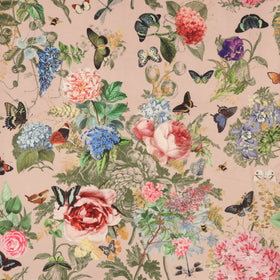 Carrie Neely Paradise Velvet Fabric Blush Pink