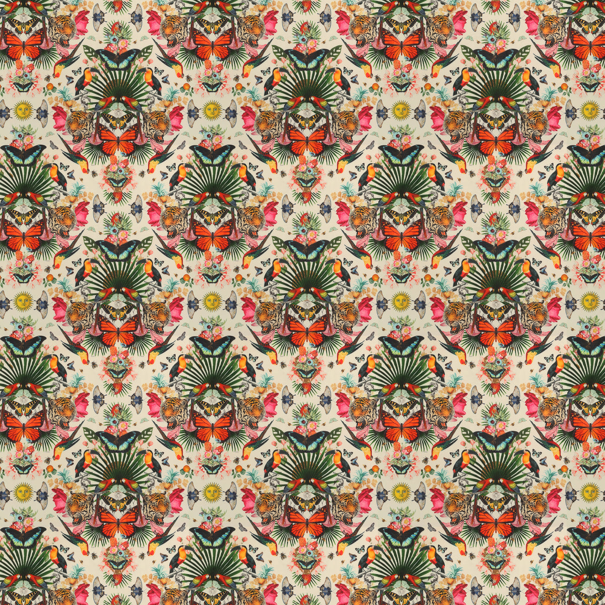 Carrie Neely Paradise Lost Velvet Fabric Multi
