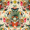 Carrie Neely Paradise Lost Velvet Made To Measure Roman Blind Multi