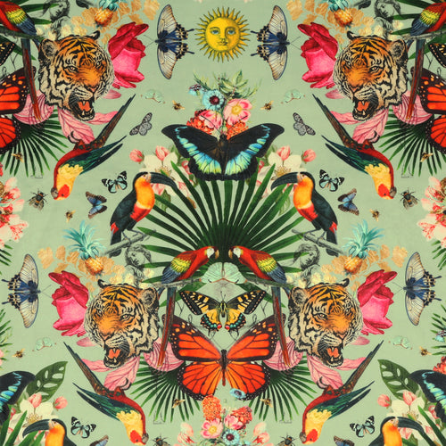 Carrie Neely Paradise Lost Velvet Fabric Mint