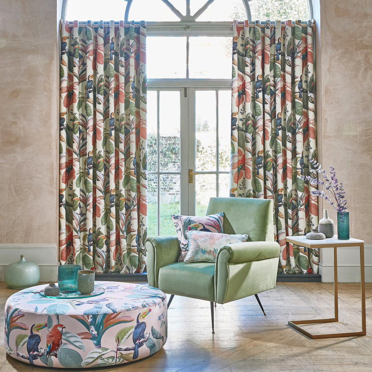 Prestigious Textiles Parakeet Fabric Papaya
