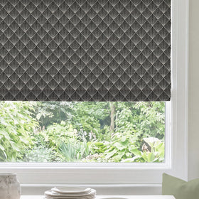 ANTE DECOR Paris Woven Made To Measure Roman Blind Black