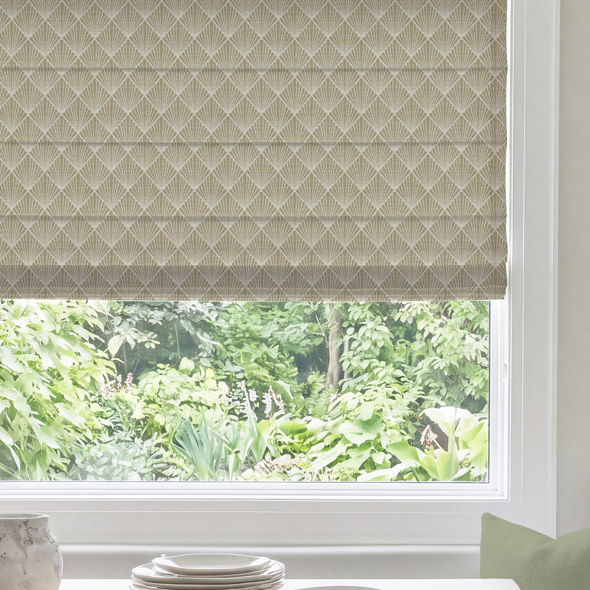 ANTE DECOR Paris Woven Made To Measure Roman Blind Vision