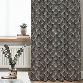 ANTE DECOR Paris Woven Made To Measure Curtains Black
