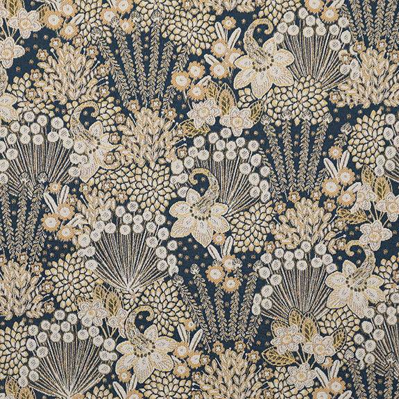 Linda Barker Millefiori Jacquard Made To Measure Roman Blind Azzuro