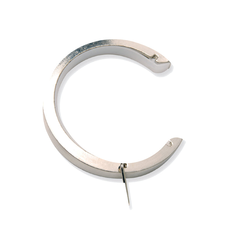 Alexia 28mm Bay Window Curtain Pole Satin Silver