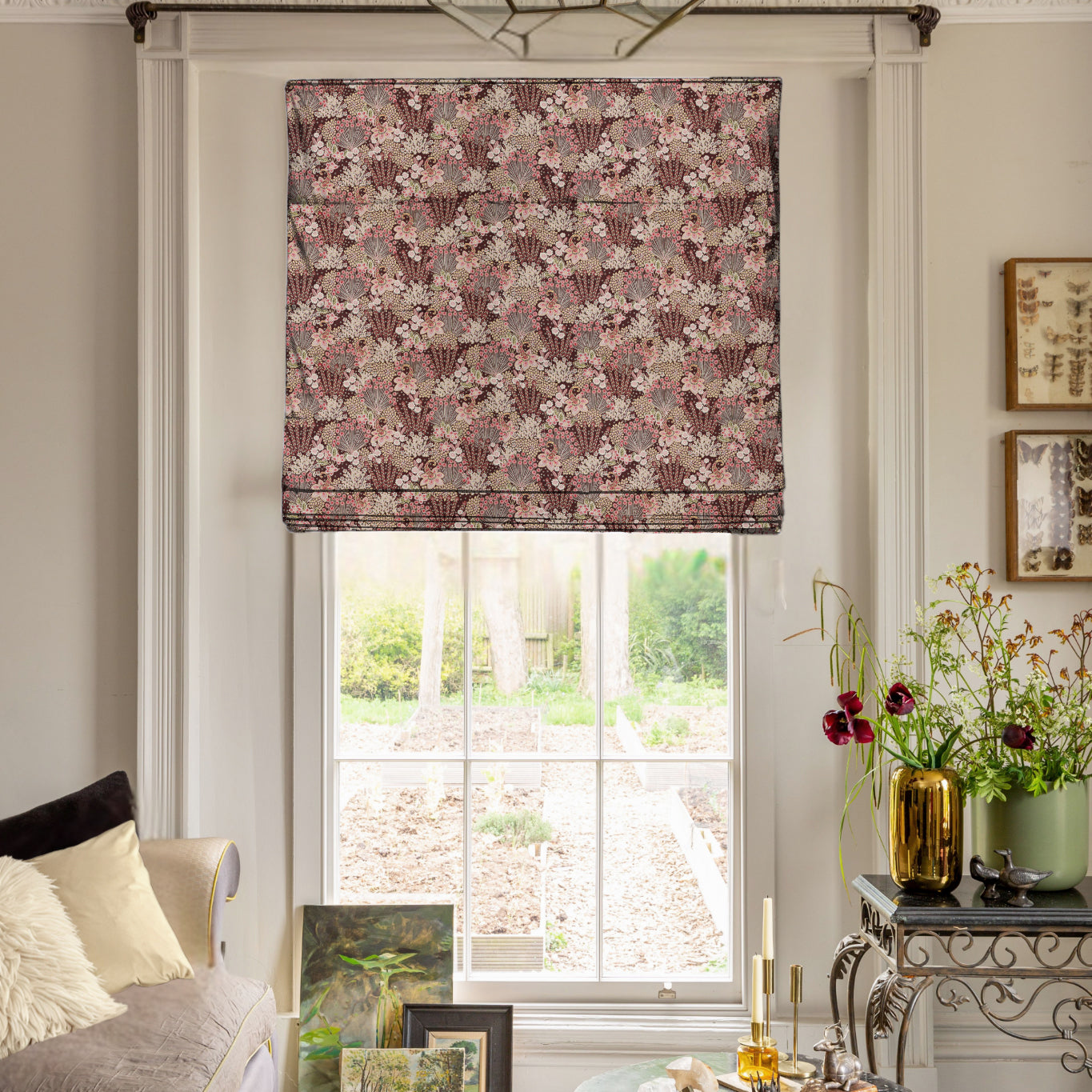 Linda Barker Millefiori Jacquard Fabric Rossa