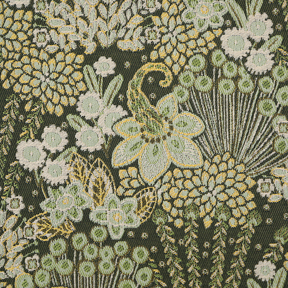 Linda Barker Millefiori Jacquard Fabric Verde