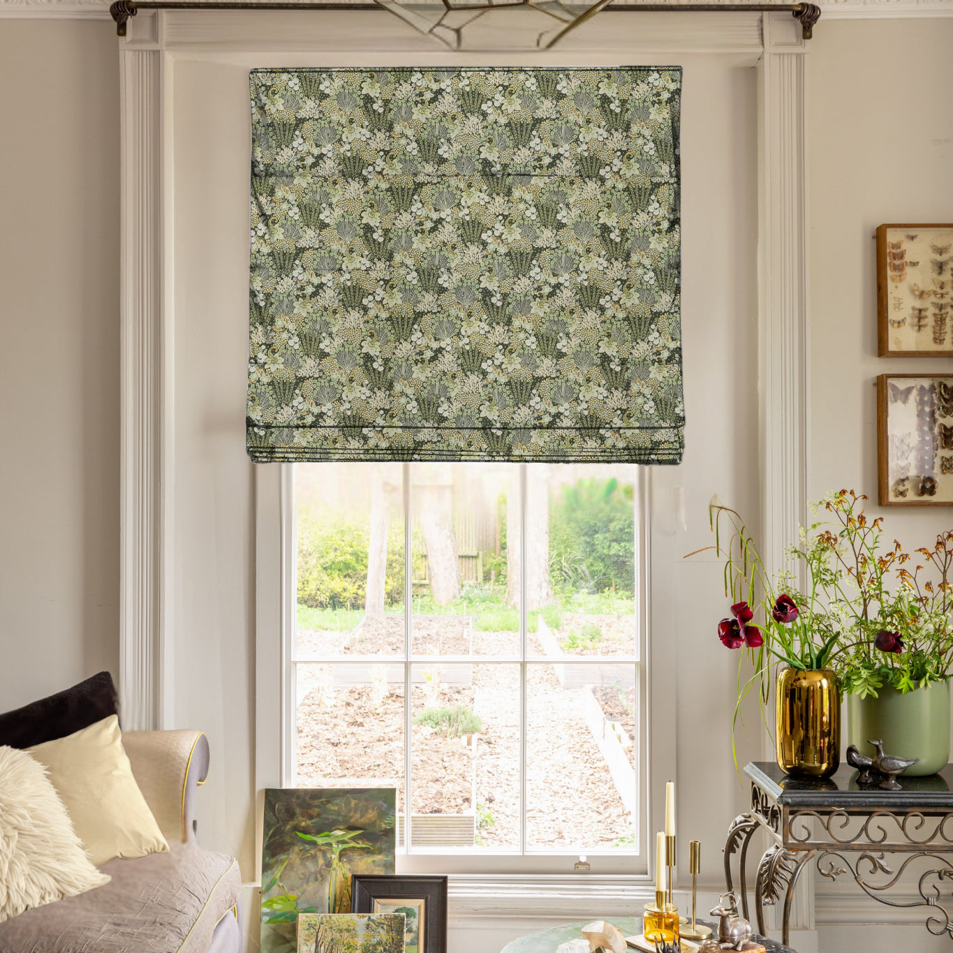 Linda Barker Millefiori Jacquard Fabric Verde