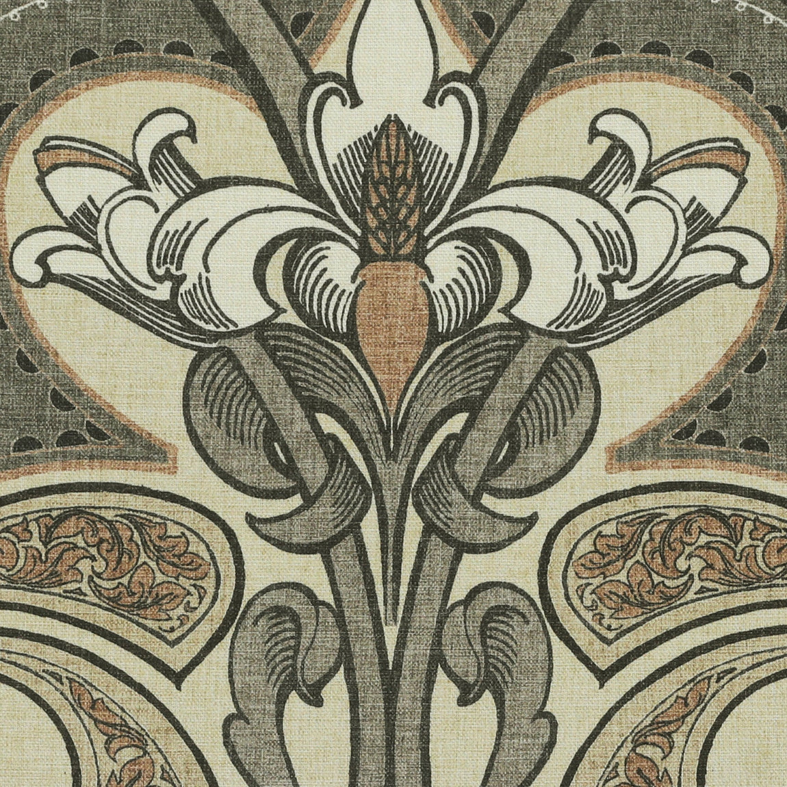 HOUSE Llewelyn-Bowen Gwendoline Printed Damask Made To Measure Curtains Ashrose