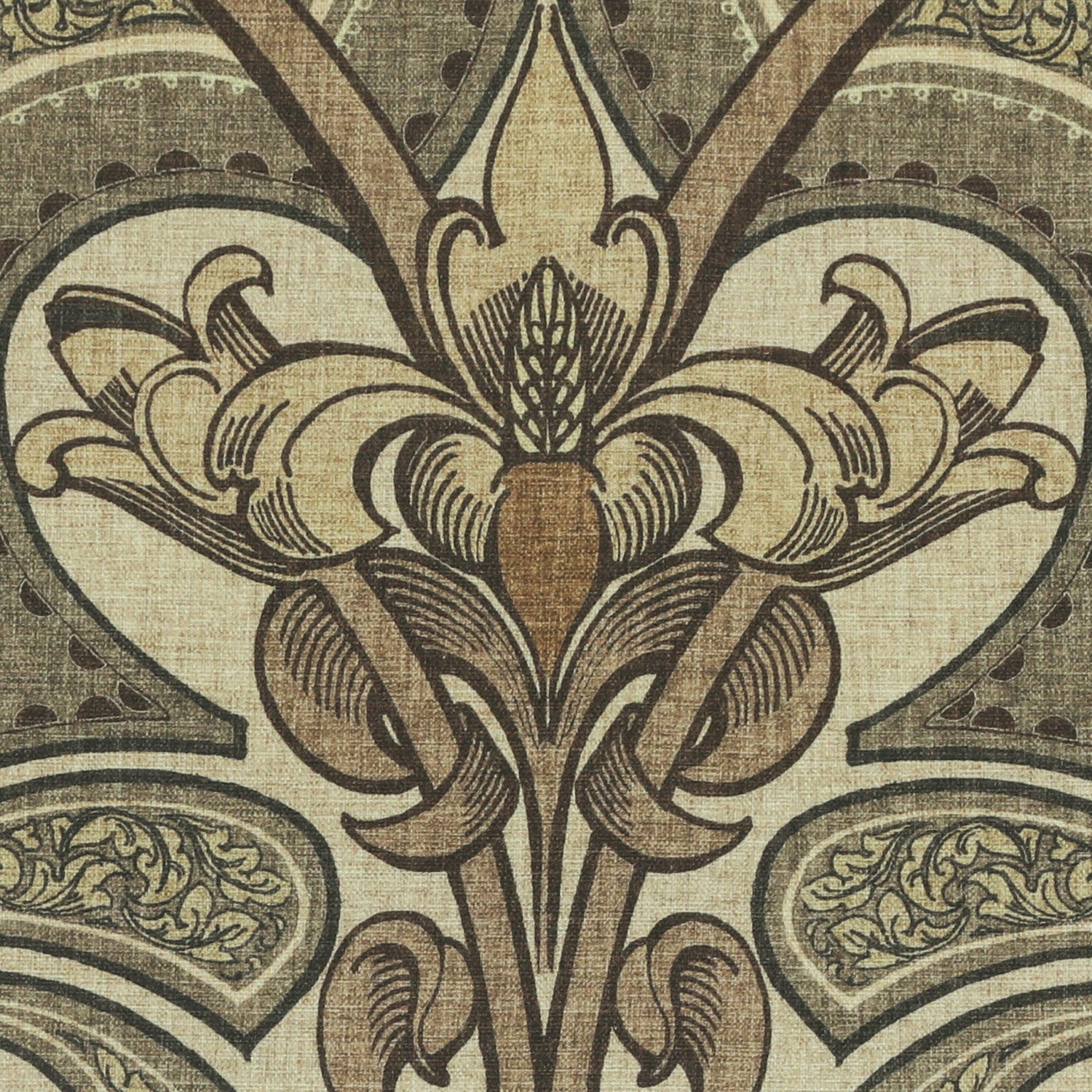 HOUSE Llewelyn-Bowen Gwendoline Printed Damask Made To Measure Curtains Aurelia