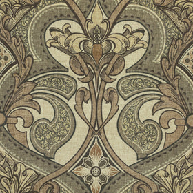 HOUSE Llewelyn-Bowen Gwendoline Printed Damask Fabric Aurelia