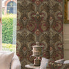 HOUSE Llewelyn-Bowen Gwendoline Printed Damask Made To Measure Curtains Oxblush