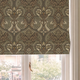HOUSE Llewelyn-Bowen Gwendoline Printed Damask Made To Measure Roman Blind Aurelia