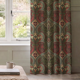HOUSE Llewelyn-Bowen Gwendoline Printed Damask Made To Measure Curtains Velvine Rosemarie