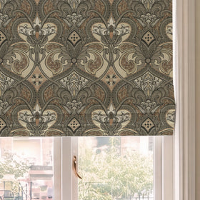 HOUSE Llewelyn-Bowen Gwendoline Printed Damask Made To Measure Roman Blind Ashrose