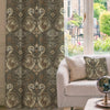 HOUSE Llewelyn-Bowen Gwendoline Printed Damask Made To Measure Curtains Ashrose