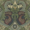 HOUSE Llewelyn-Bowen Gwendoline Printed Damask Fabric Wildnavy