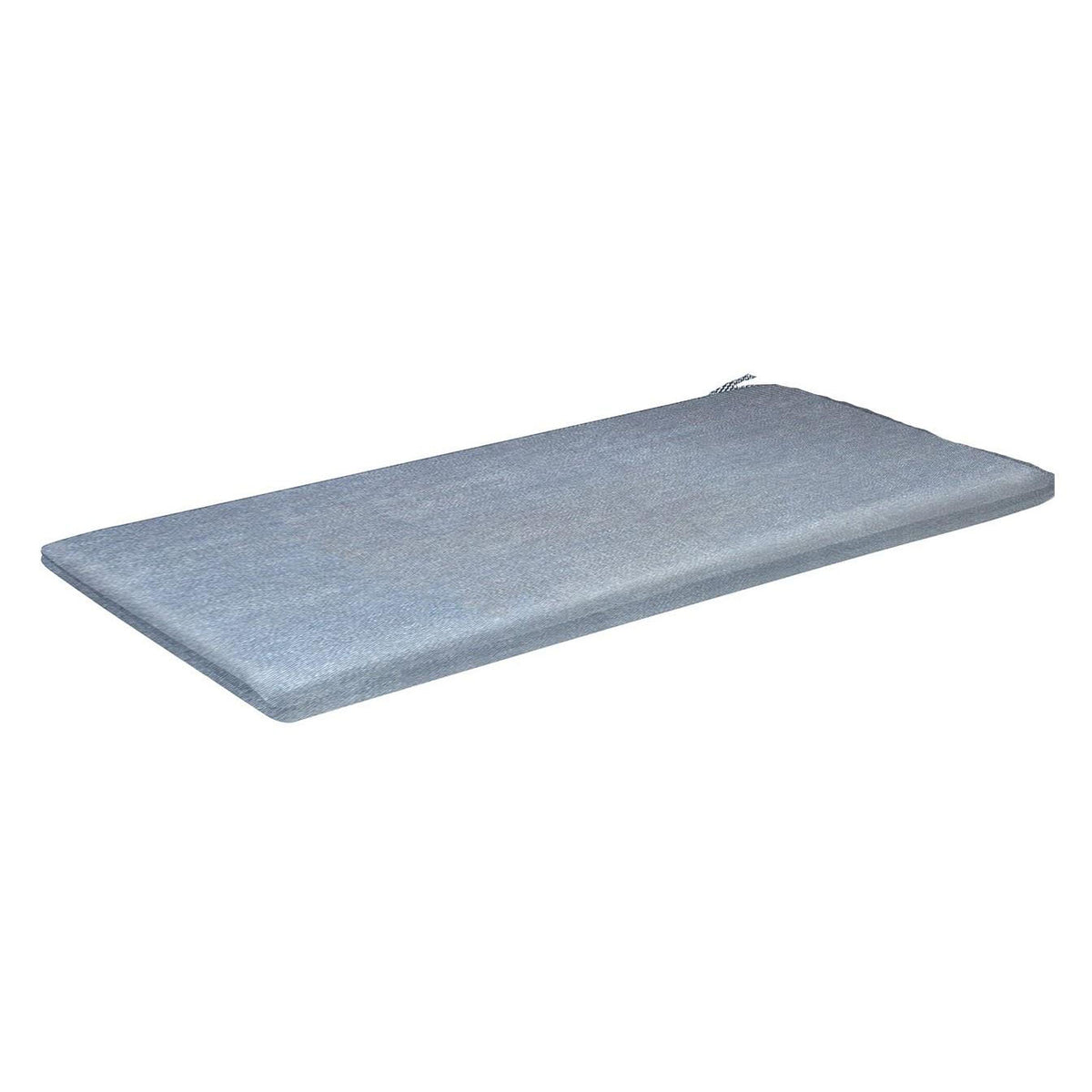 Plain Water Resistant Outdoor Bench Pad 45cm x 125cm Grey