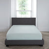 Serene Plain Dyed Bed Linen Fitted Sheet Duckegg
