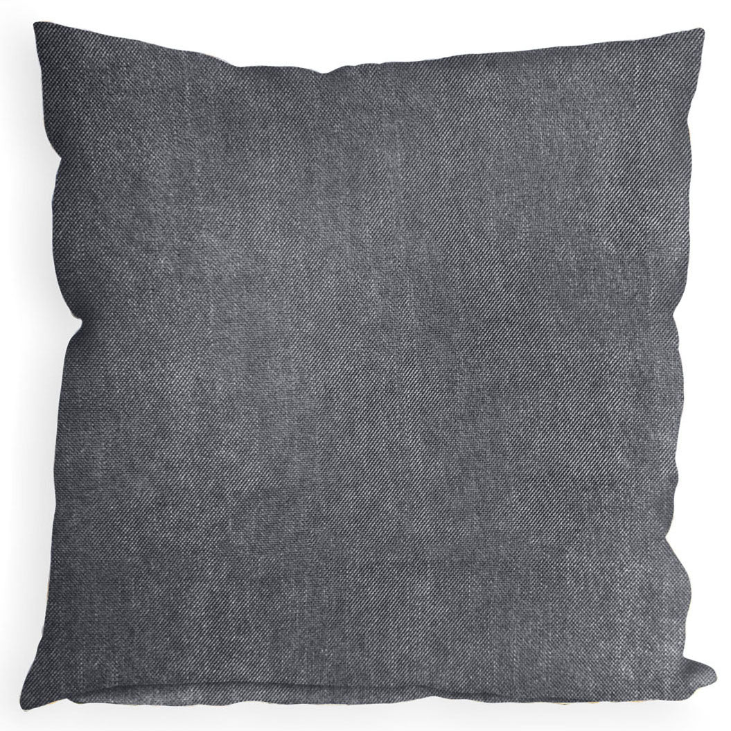 Plain Water Resistant Outdoor Filled Cushion 56cm x 56cm Grey