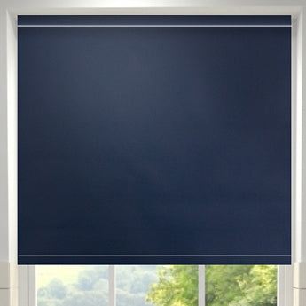 Plain PVC Made to Measure Blackout Roller Blind Marine