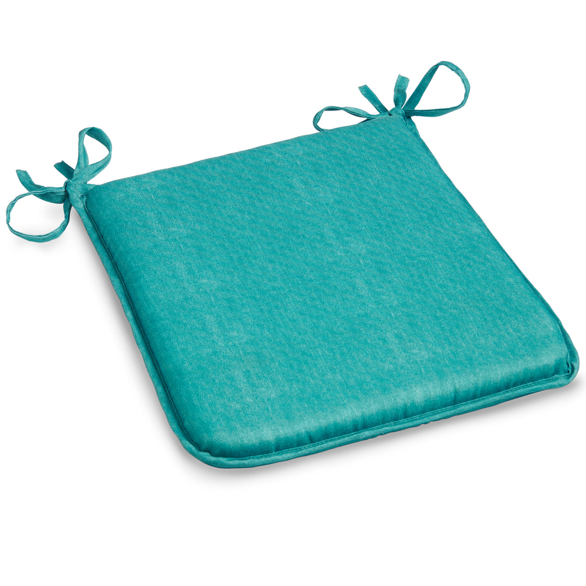 Plain Water Resistant Outdoor Square Seat Pad 42cm x 42cm Green