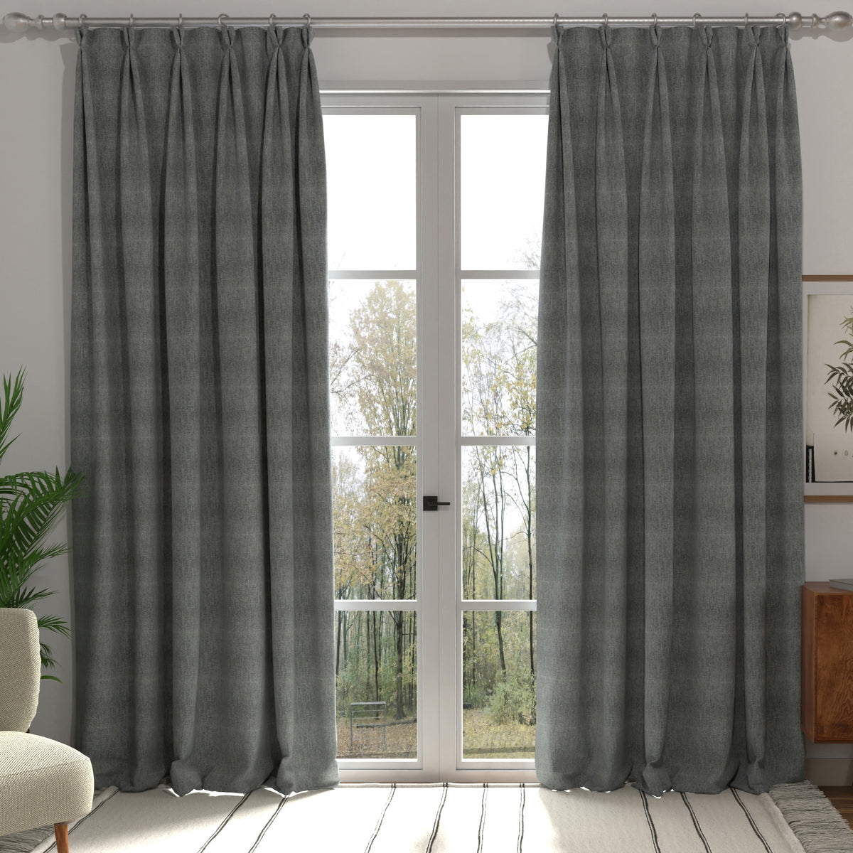Polaris Made to Measure Curtain Graphite