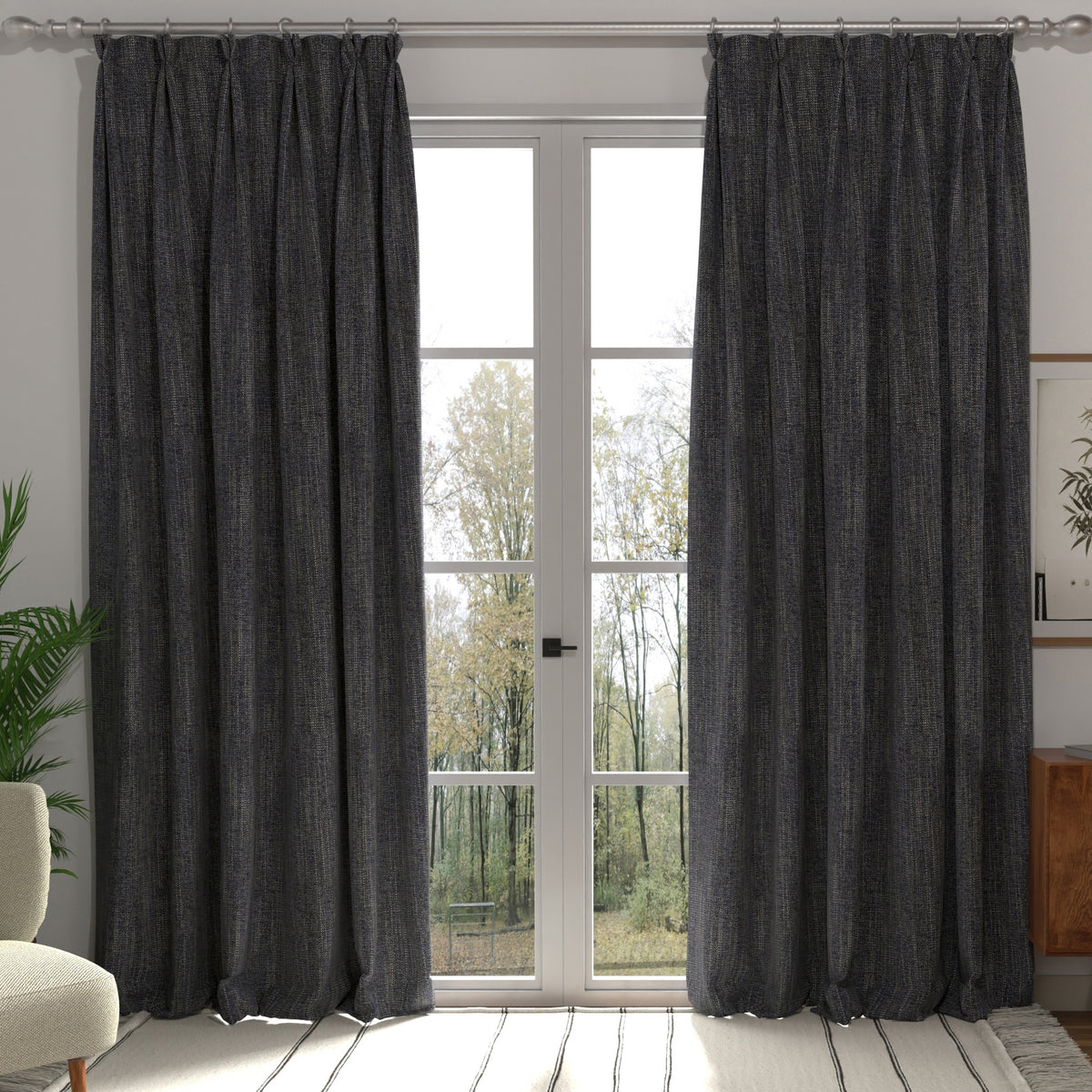 Polaris Made to Measure Curtain Navy